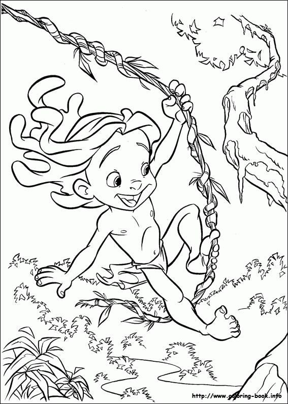 Tarzan kolorowanki
